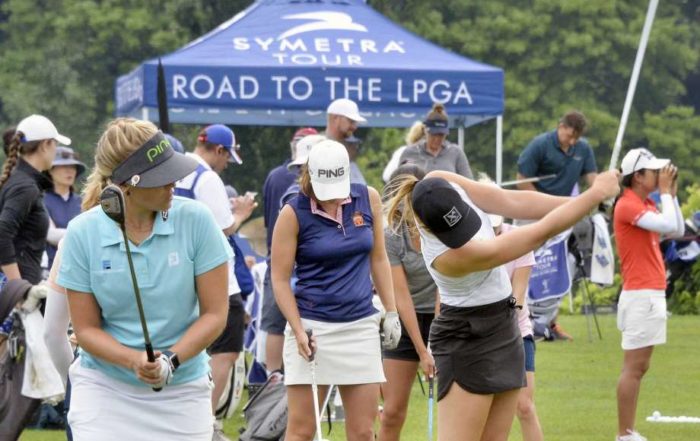 Women at a Driving Range