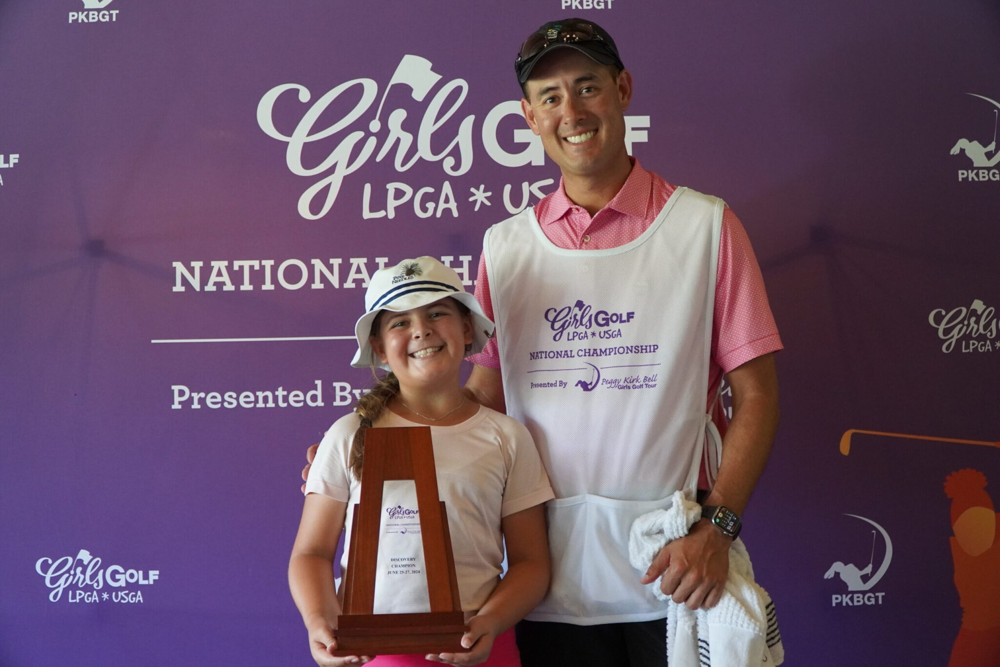 Discovery Division Champion Madelyn Dickerson with Her Dad